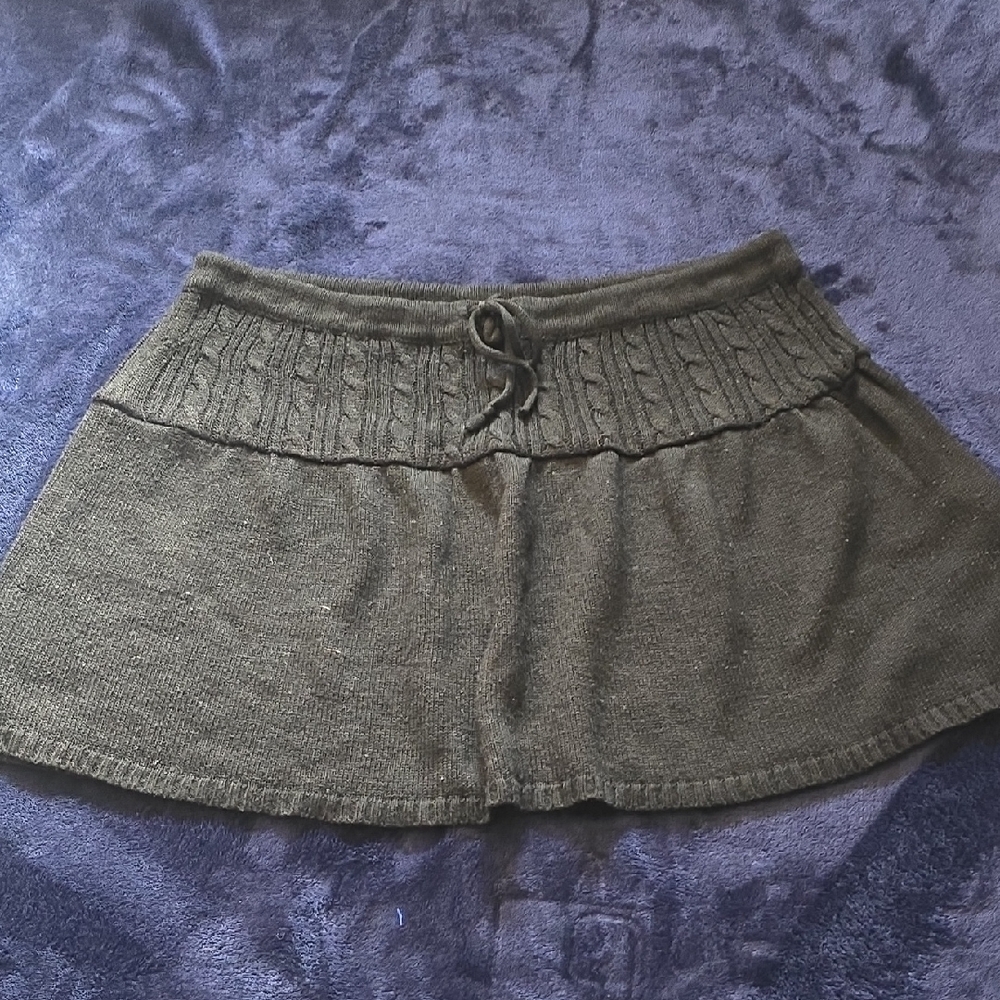 Black Knit Skirt